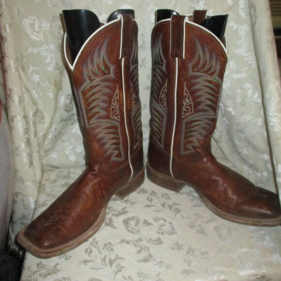 JUSTIN MENS 13” embroidered square toe cowboy boot